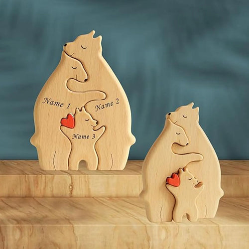 Family Bear Wooden Puzzle