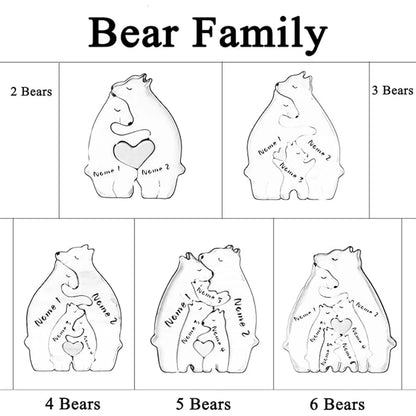 Family Bear Wooden Puzzle