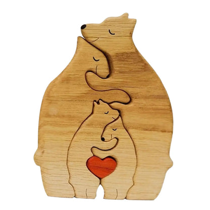 Family Bear Wooden Puzzle