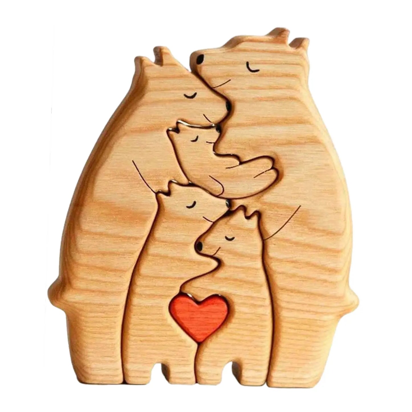 Family Bear Wooden Puzzle