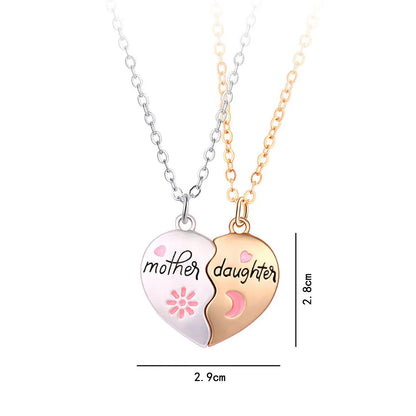 Magnetic Bond Mother and Daughter Necklace Set