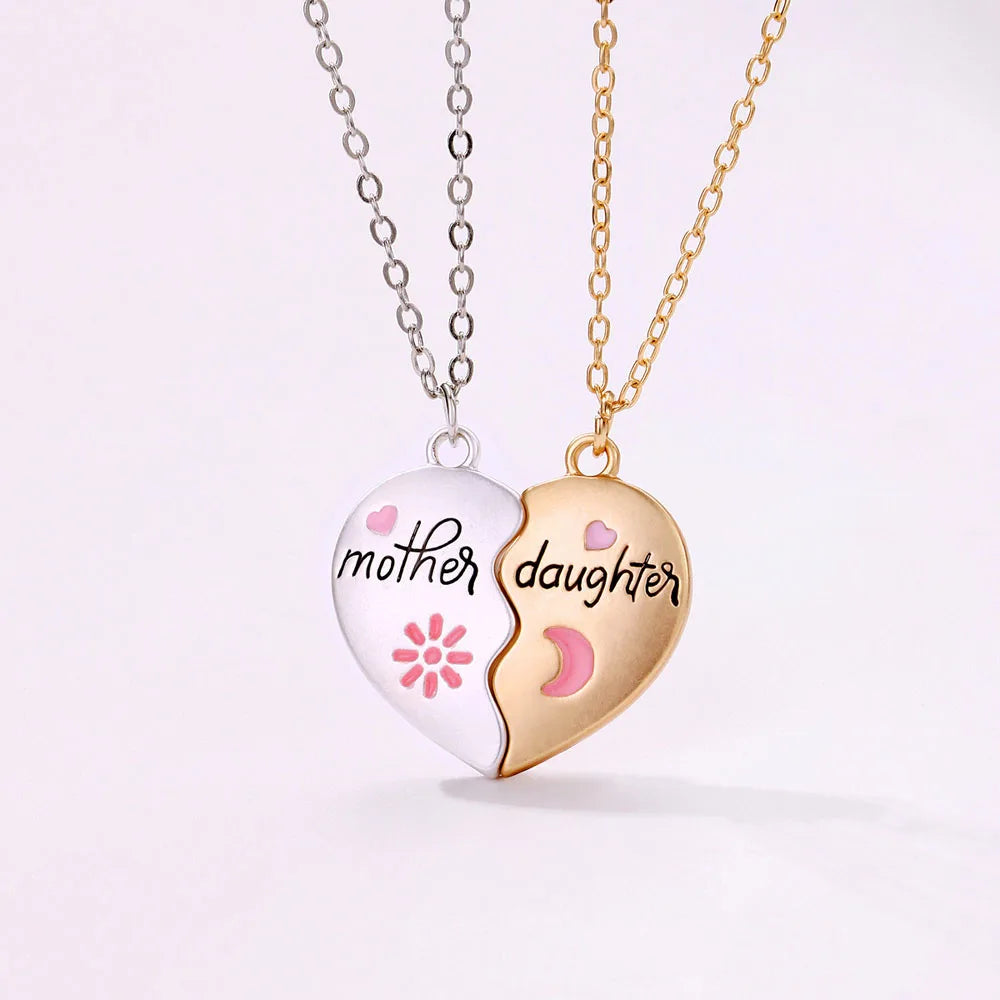 Magnetic Bond Mother and Daughter Necklace Set